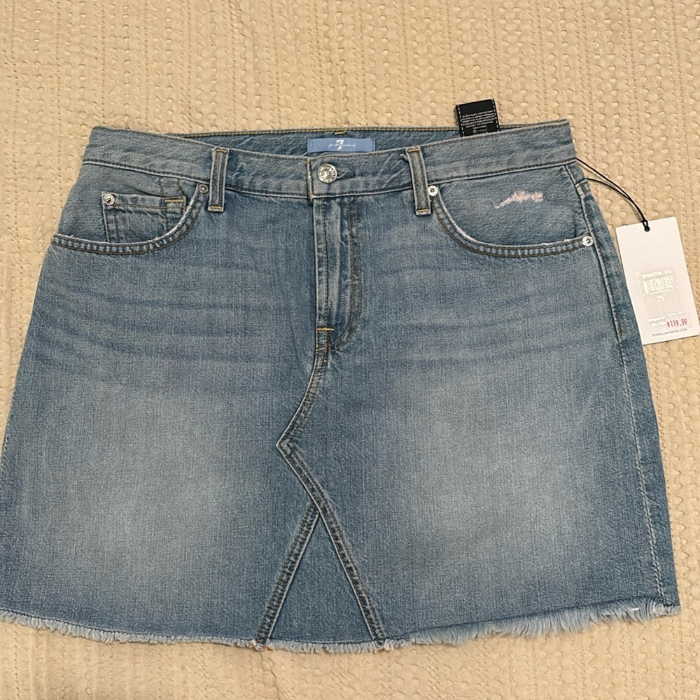 7 For All Mankind Denim Skirt